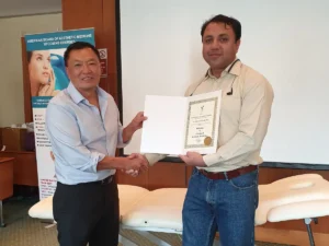 Dr Mohsin Receieving Certificate